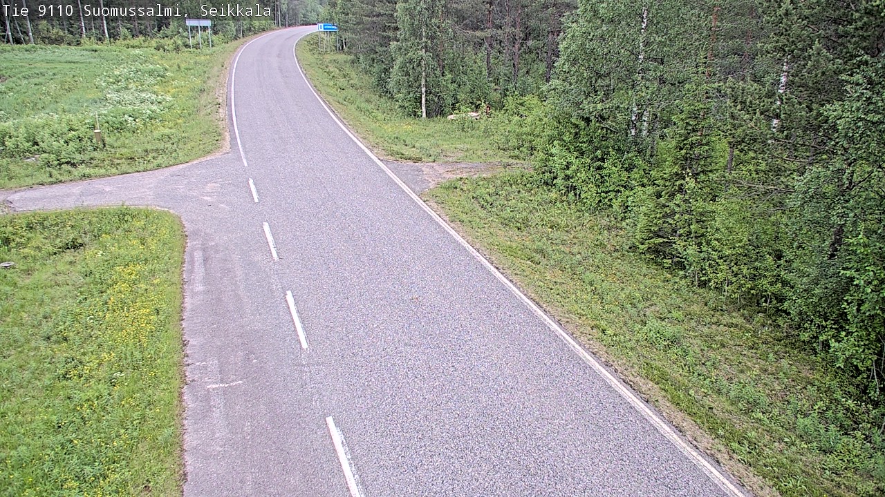 Weather Camera Image Road 9110 Suomussalmi, Seikkala, Suomussalmi, Kainuu