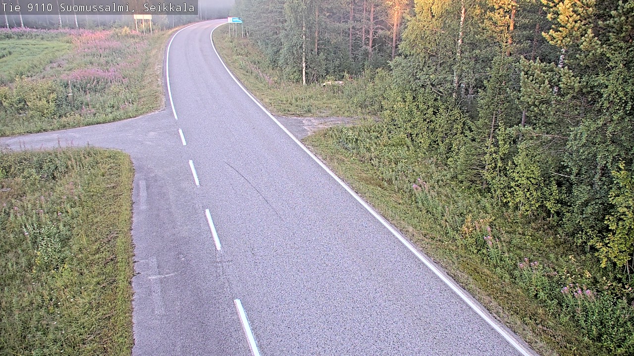Kelikamerat Kuva Tie 9110 Suomussalmi, Seikkala, Suomussalmi, Kainuu