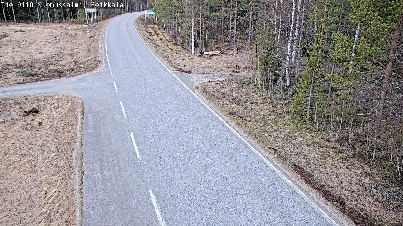 Weather Camera Image Road 9110 Suomussalmi, Seikkala, Suomussalmi, Kainuu