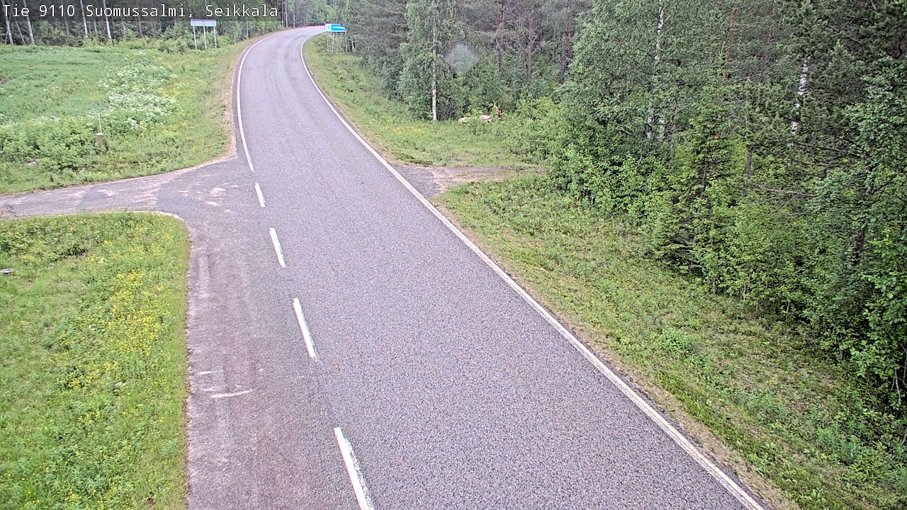 Weather Camera Image Road 9110 Suomussalmi, Seikkala, Suomussalmi, Kainuu