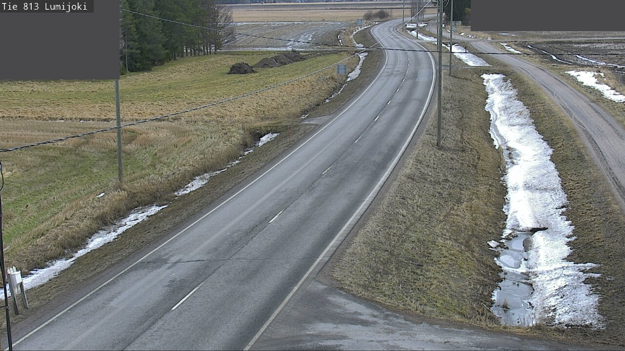Weather Camera Image Väg 813 Lumijoki, Lumijoki, Pohjois-Pohjanmaa