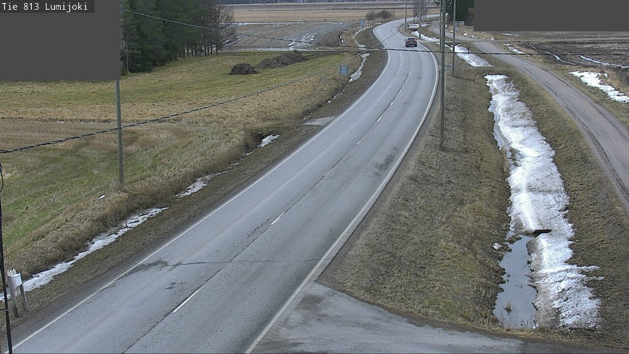 Weather Camera Image Road 813 Lumijoki, Lumijoki, Pohjois-Pohjanmaa
