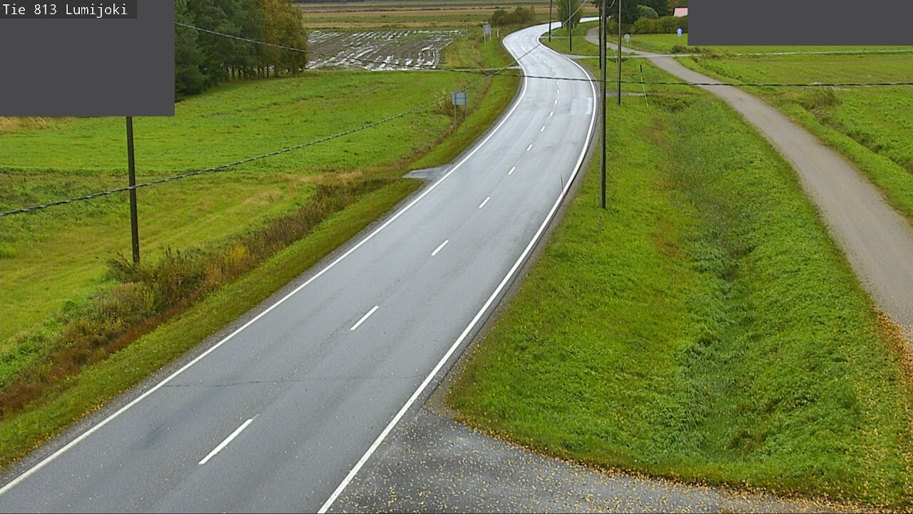 Weather Camera Image Väg 813 Lumijoki, Lumijoki, Pohjois-Pohjanmaa