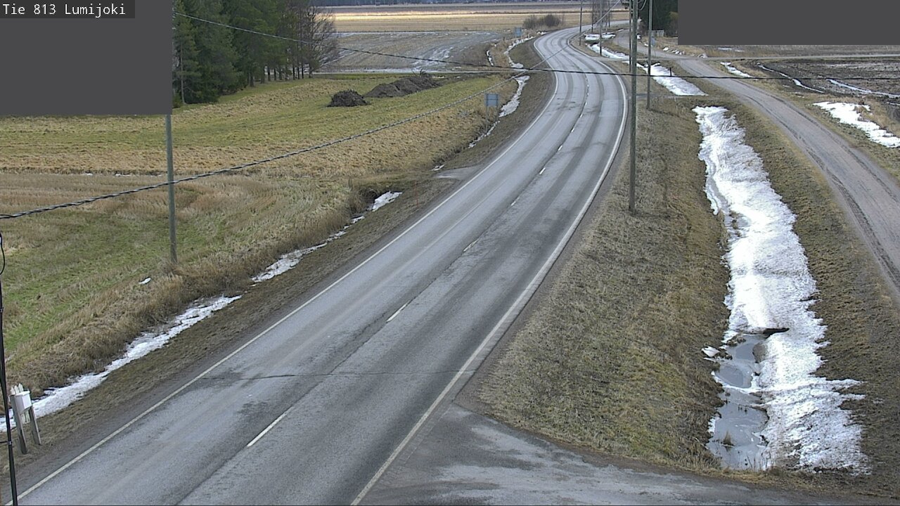 Weather Camera Image Väg 813 Lumijoki, Lumijoki, Pohjois-Pohjanmaa