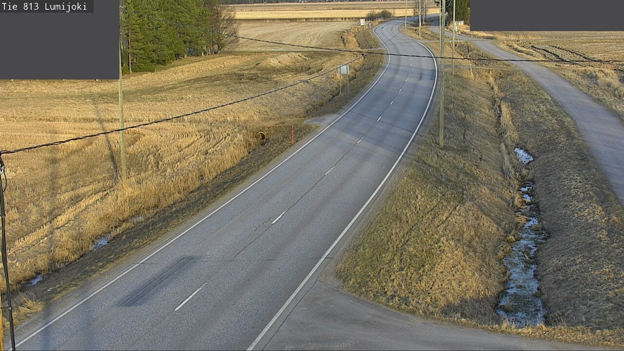 Weather Camera Image Road 813 Lumijoki, Lumijoki, Pohjois-Pohjanmaa