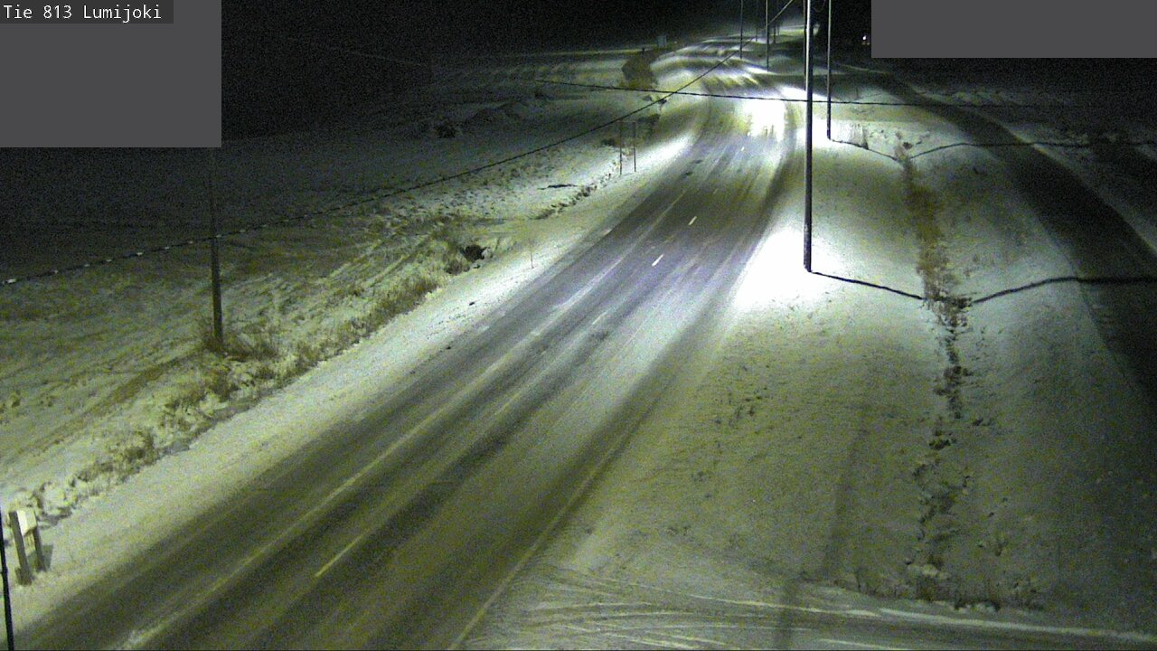 Weather Camera Image Väg 813 Lumijoki, Lumijoki, Pohjois-Pohjanmaa