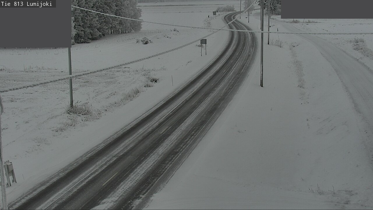 Weather Camera Image Road 813 Lumijoki, Lumijoki, Pohjois-Pohjanmaa