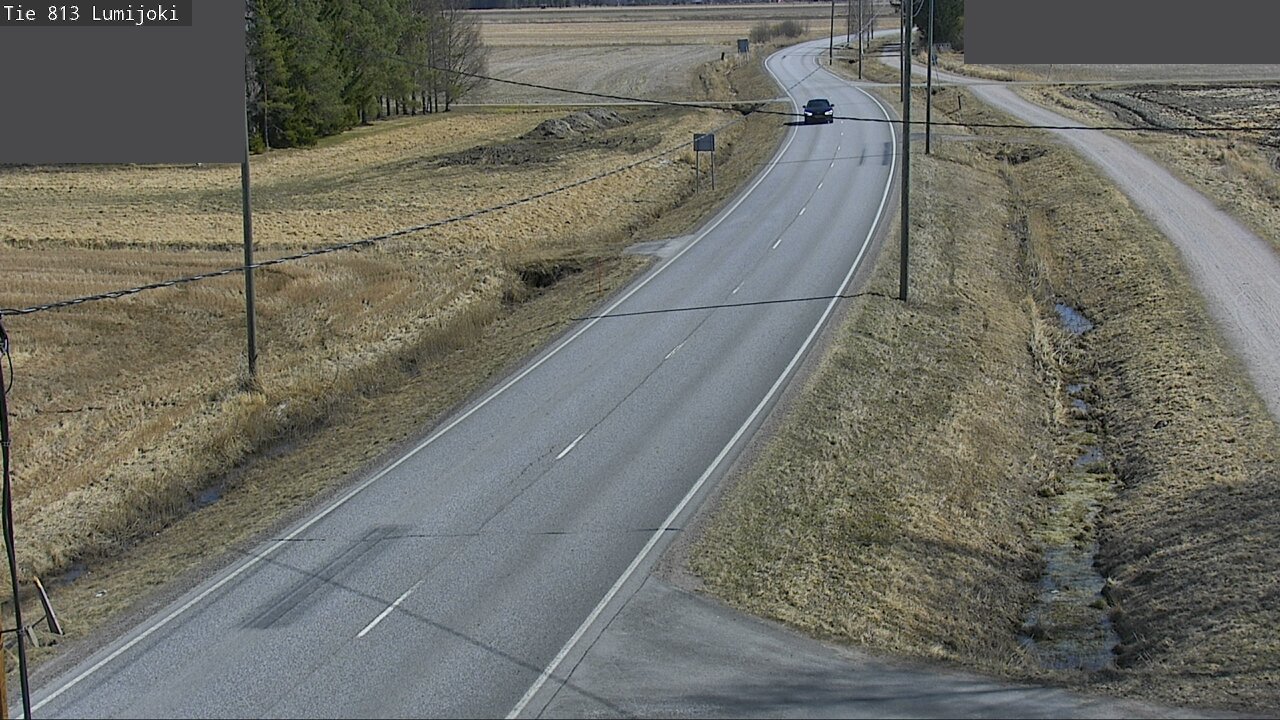 Weather Camera Image Road 813 Lumijoki, Lumijoki, Pohjois-Pohjanmaa