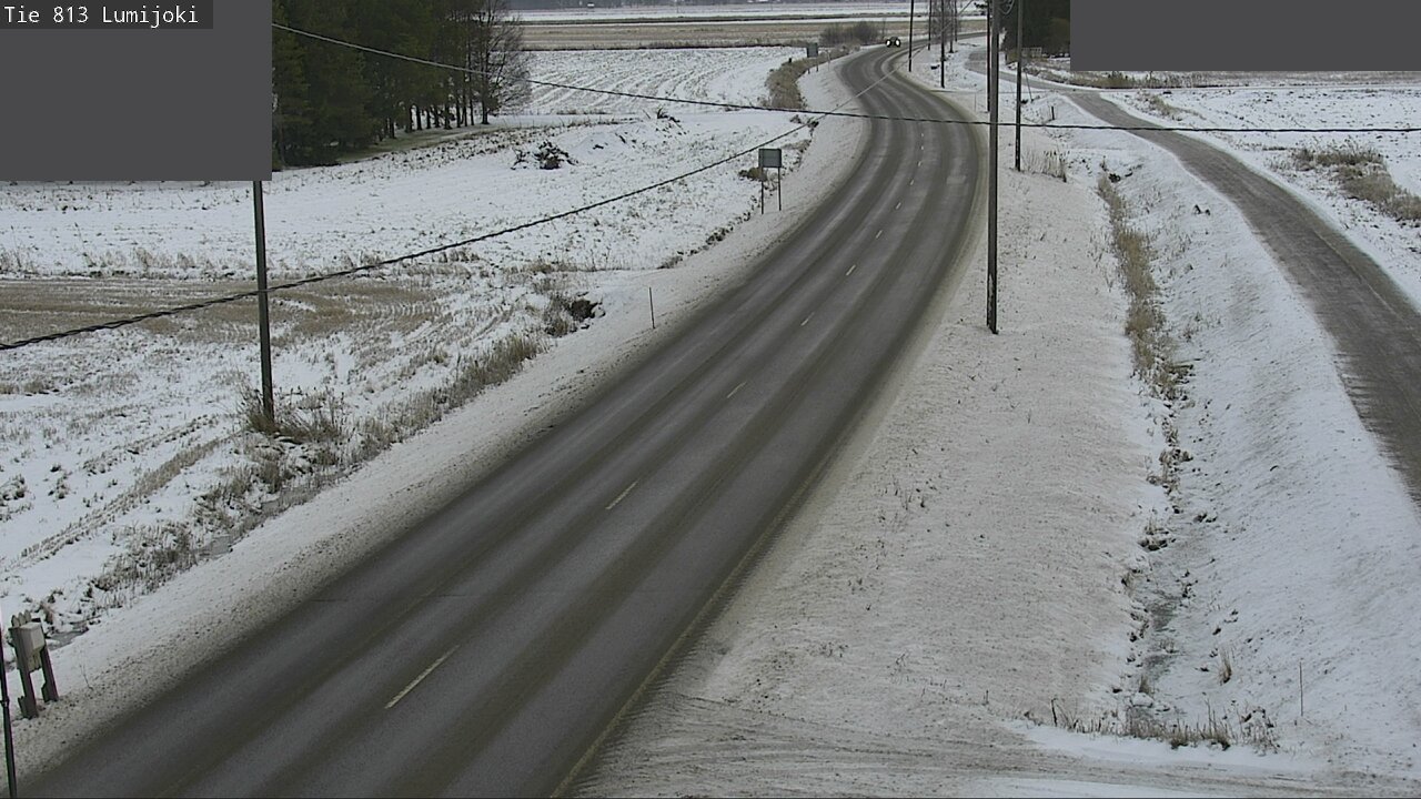 Weather Camera Image Väg 813 Lumijoki, Lumijoki, Pohjois-Pohjanmaa