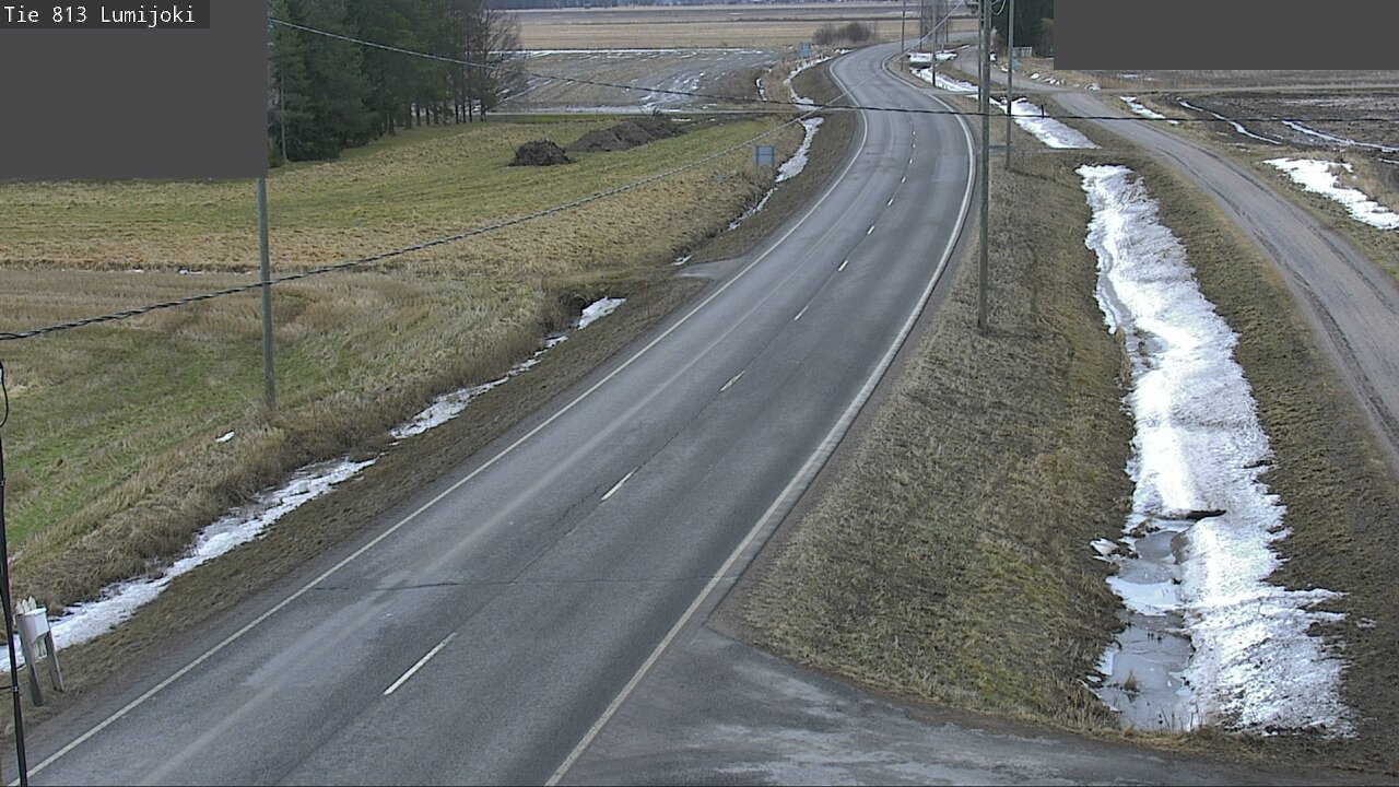 Weather Camera Image Väg 813 Lumijoki, Lumijoki, Pohjois-Pohjanmaa