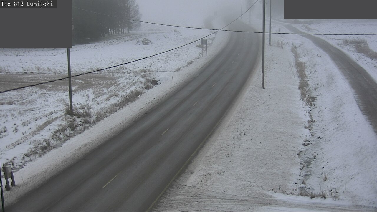 Weather Camera Image Väg 813 Lumijoki, Lumijoki, Pohjois-Pohjanmaa