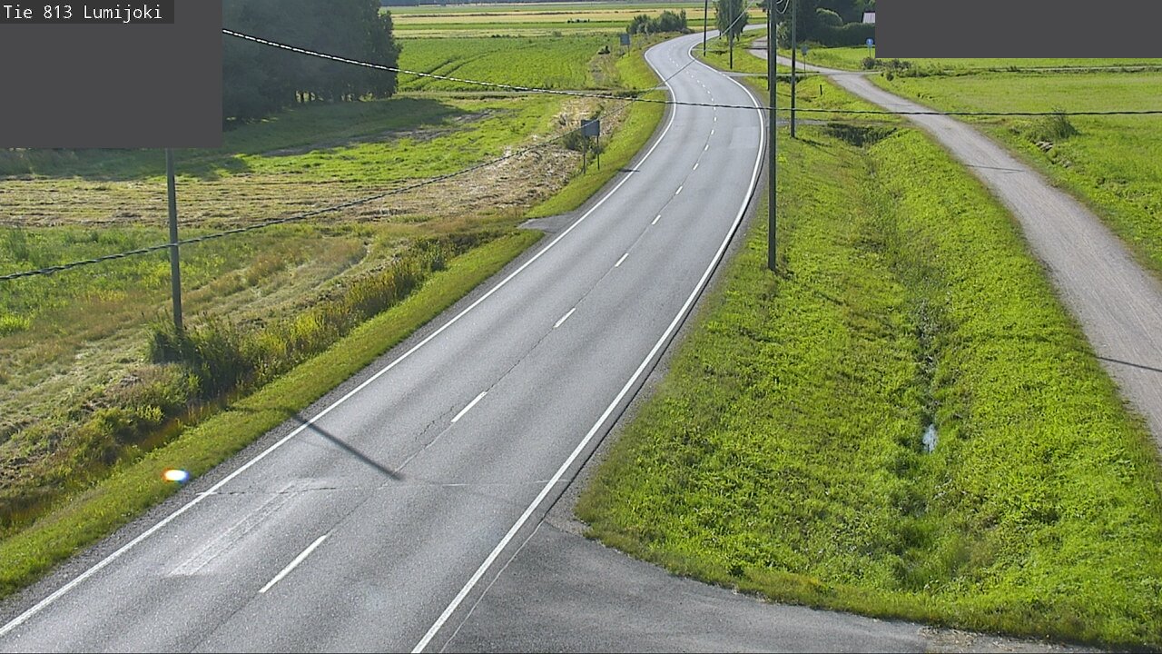 Weather Camera Image Road 813 Lumijoki, Lumijoki, Pohjois-Pohjanmaa