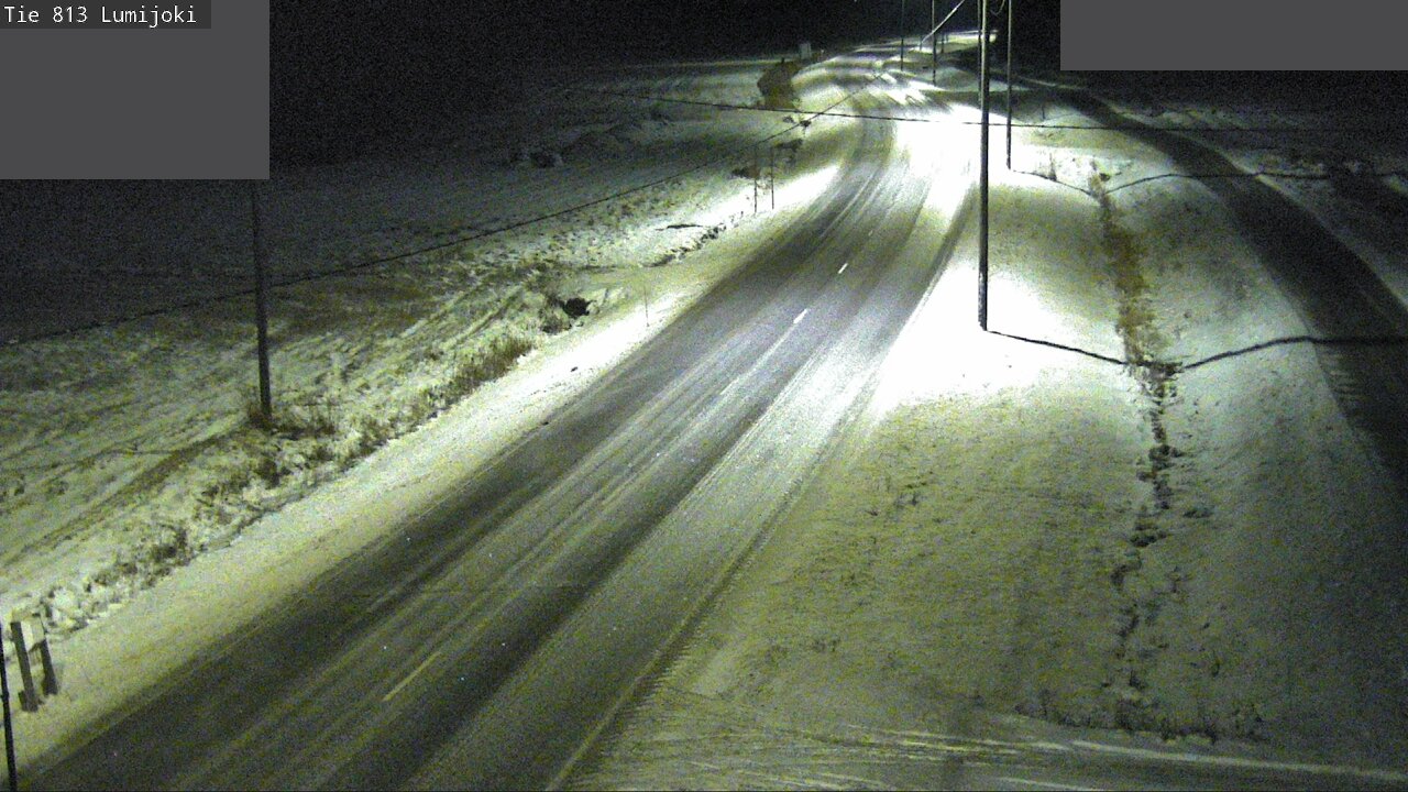 Weather Camera Image Väg 813 Lumijoki, Lumijoki, Pohjois-Pohjanmaa