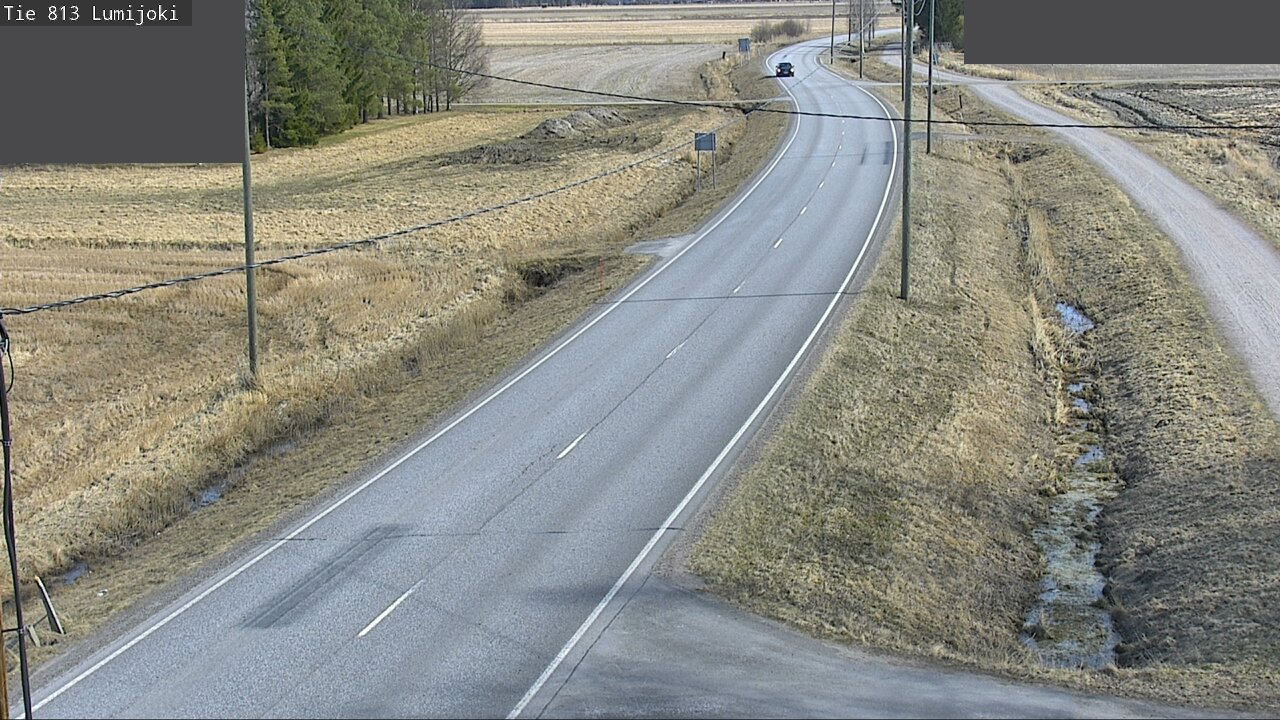 Weather Camera Image Road 813 Lumijoki, Lumijoki, Pohjois-Pohjanmaa