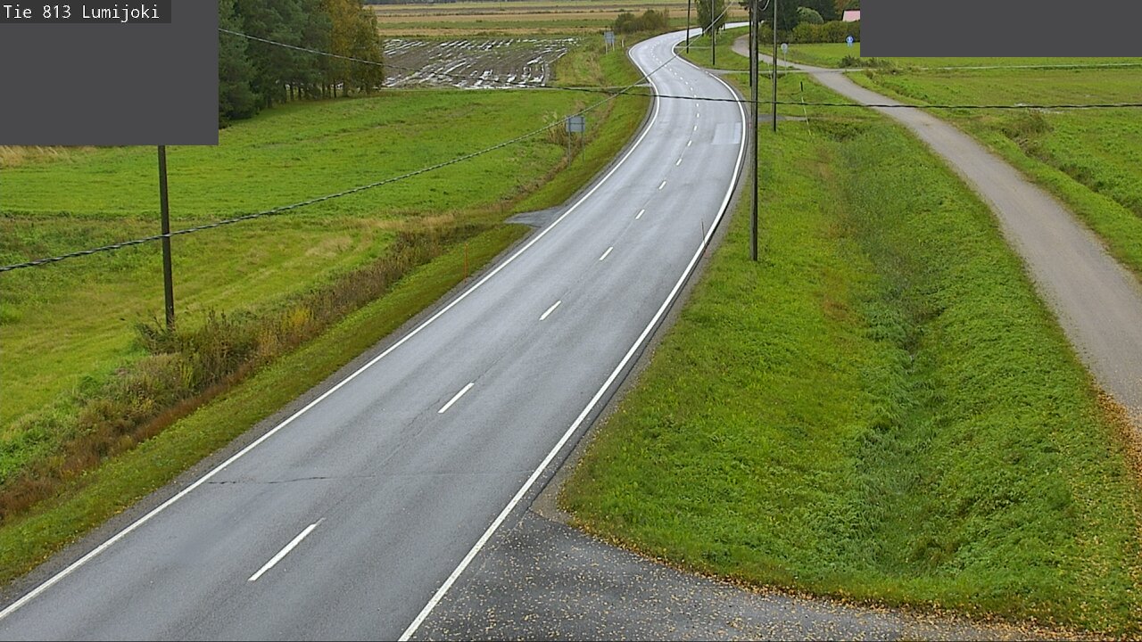 Weather Camera Image Väg 813 Lumijoki, Lumijoki, Pohjois-Pohjanmaa