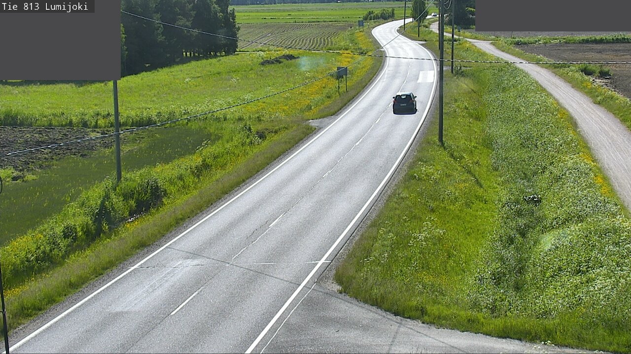 Weather Camera Image Väg 813 Lumijoki, Lumijoki, Pohjois-Pohjanmaa