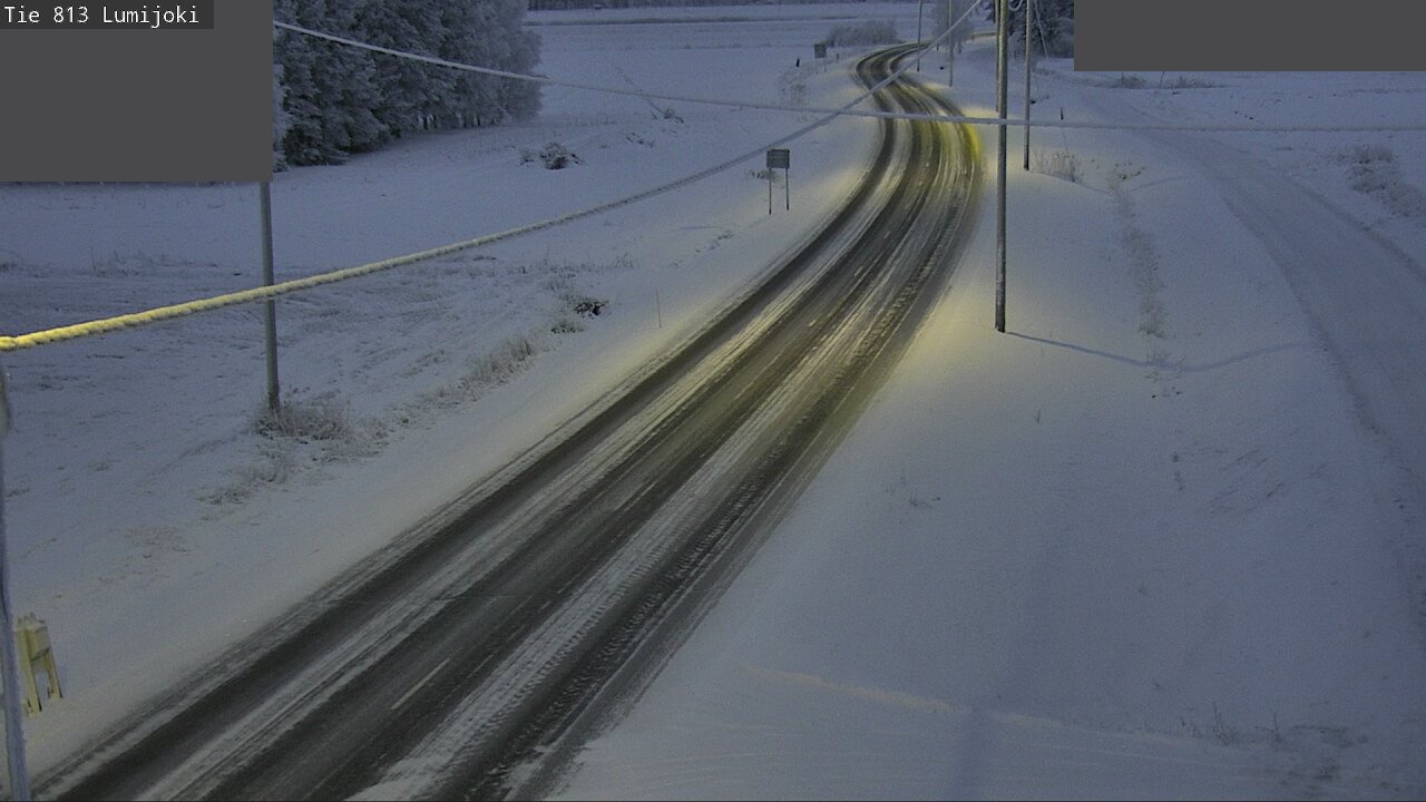 Weather Camera Image Road 813 Lumijoki, Lumijoki, Pohjois-Pohjanmaa