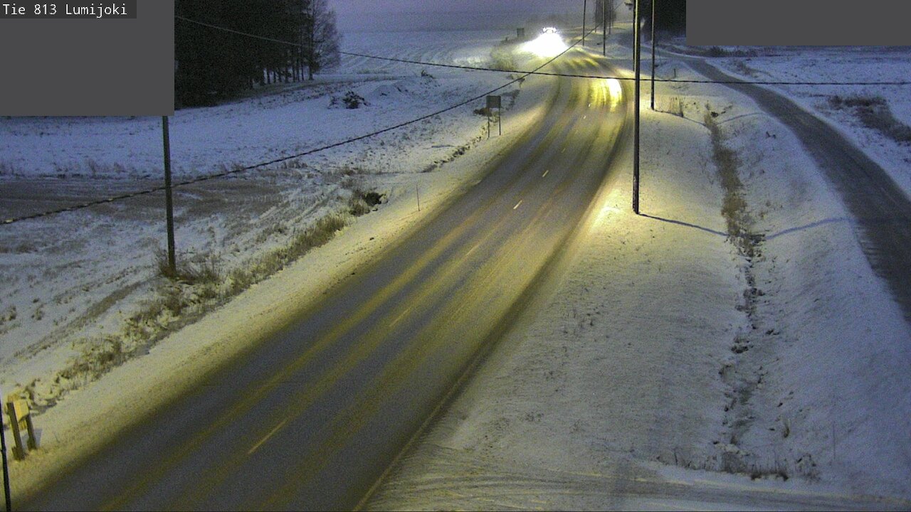 Weather Camera Image Väg 813 Lumijoki, Lumijoki, Pohjois-Pohjanmaa