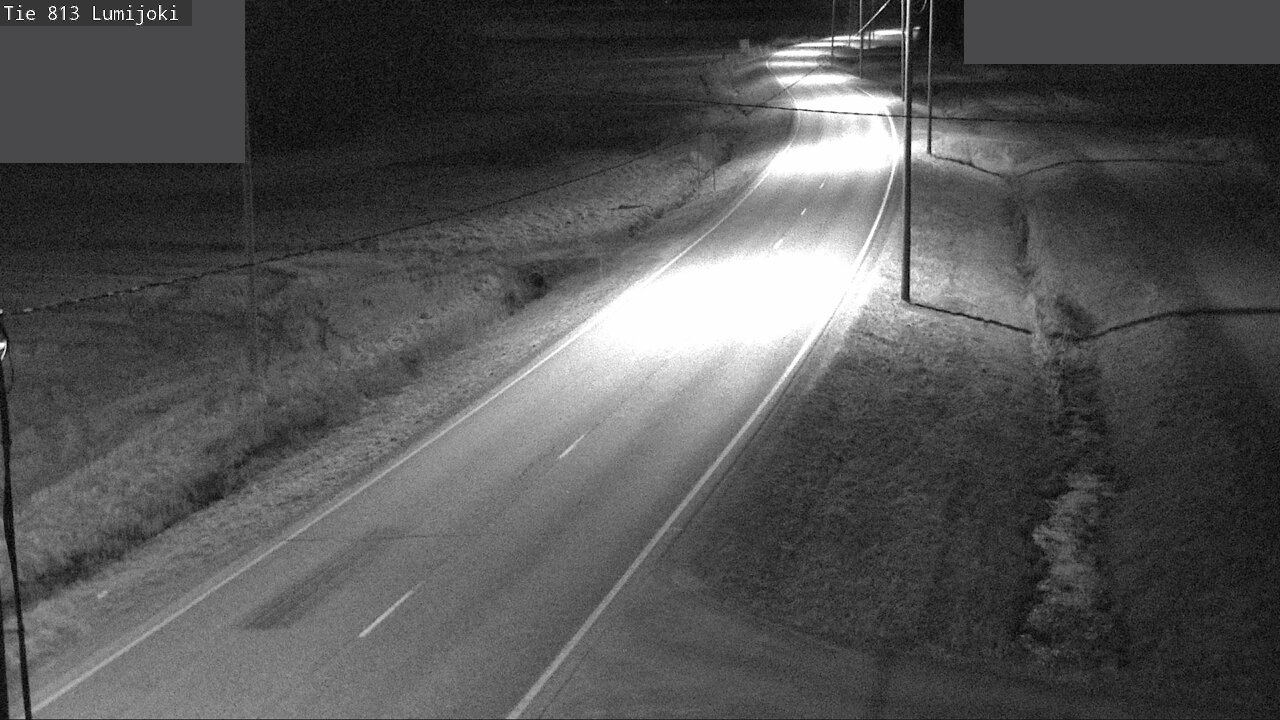 Weather Camera Image Road 813 Lumijoki, Lumijoki, Pohjois-Pohjanmaa
