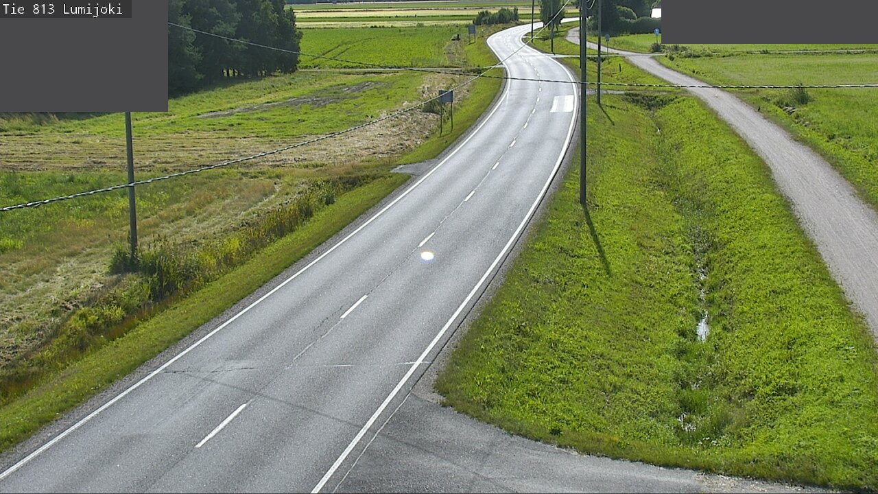 Weather Camera Image Road 813 Lumijoki, Lumijoki, Pohjois-Pohjanmaa