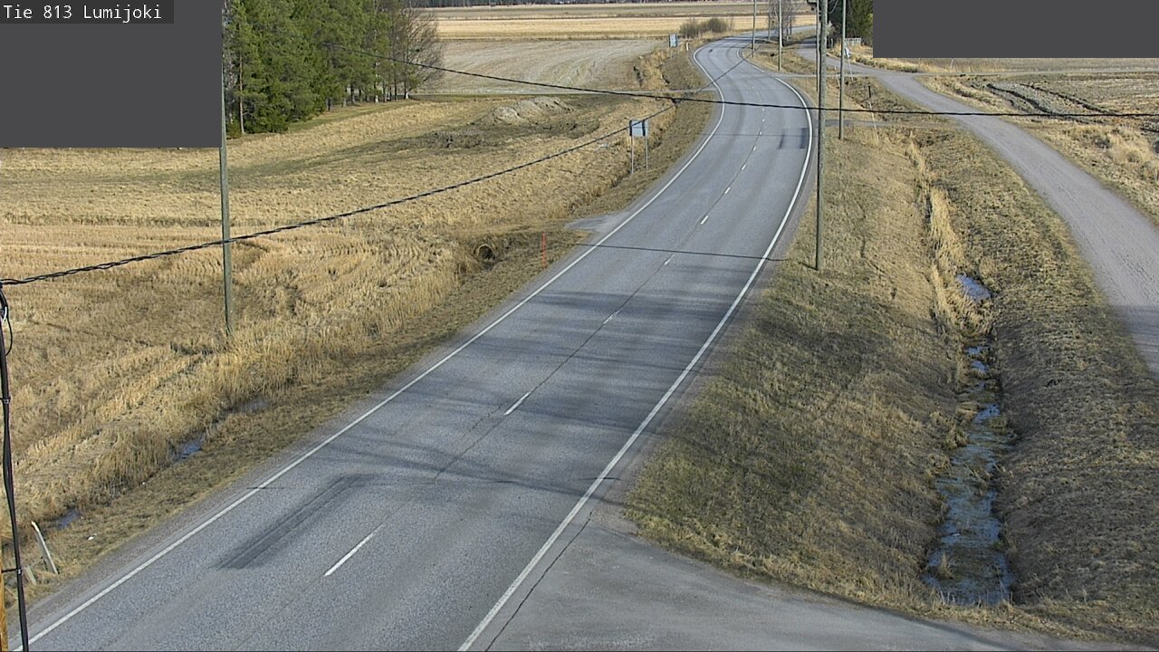 Weather Camera Image Road 813 Lumijoki, Lumijoki, Pohjois-Pohjanmaa