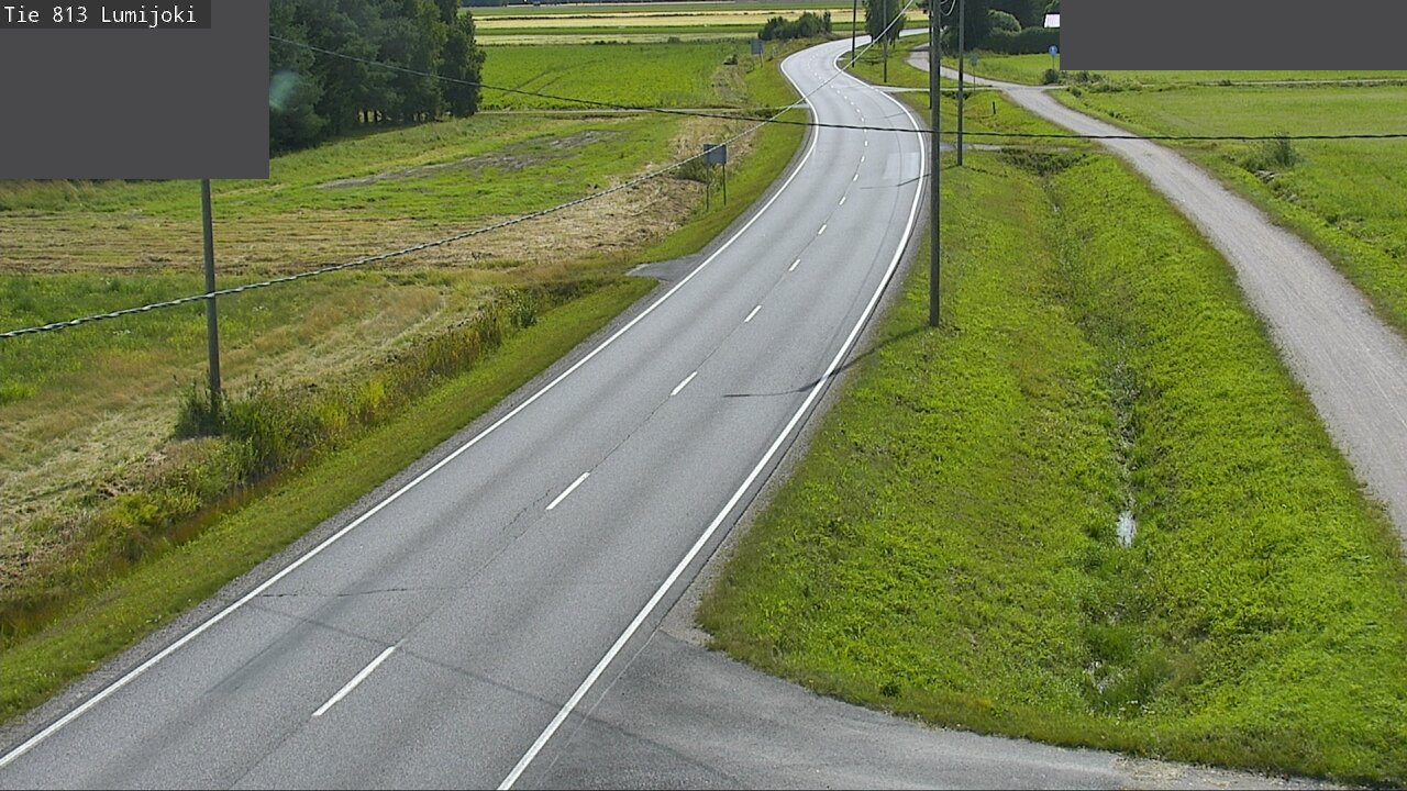 Weather Camera Image Road 813 Lumijoki, Lumijoki, Pohjois-Pohjanmaa