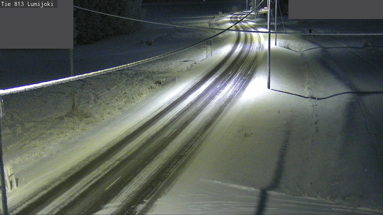 Weather Camera Image Road 813 Lumijoki, Lumijoki, Pohjois-Pohjanmaa