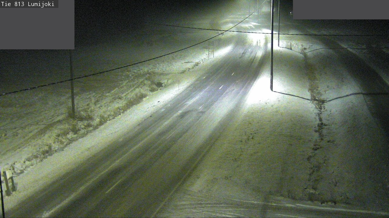 Weather Camera Image Väg 813 Lumijoki, Lumijoki, Pohjois-Pohjanmaa