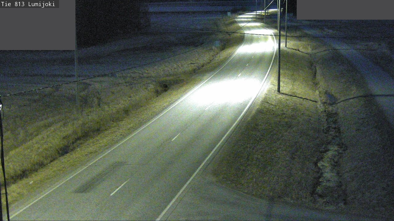 Weather Camera Image Road 813 Lumijoki, Lumijoki, Pohjois-Pohjanmaa