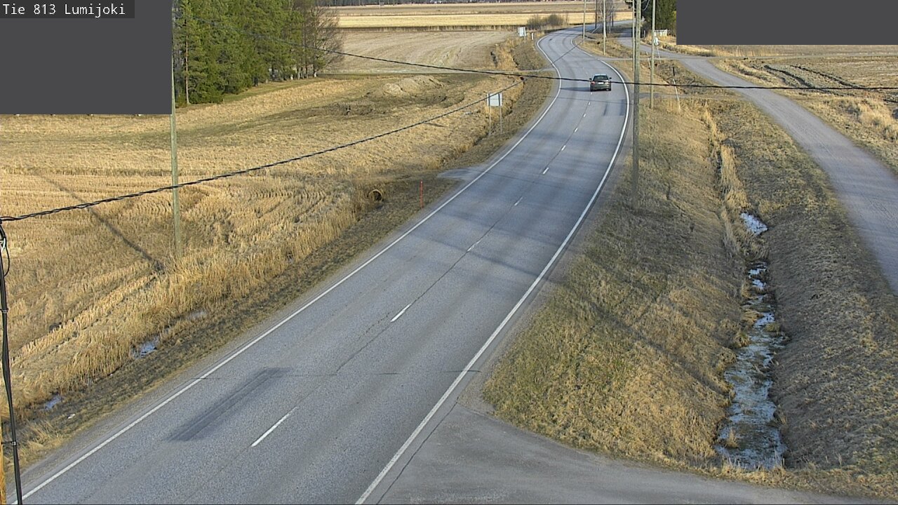 Weather Camera Image Road 813 Lumijoki, Lumijoki, Pohjois-Pohjanmaa