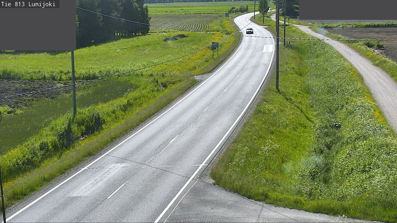 Weather Camera Image Väg 813 Lumijoki, Lumijoki, Pohjois-Pohjanmaa