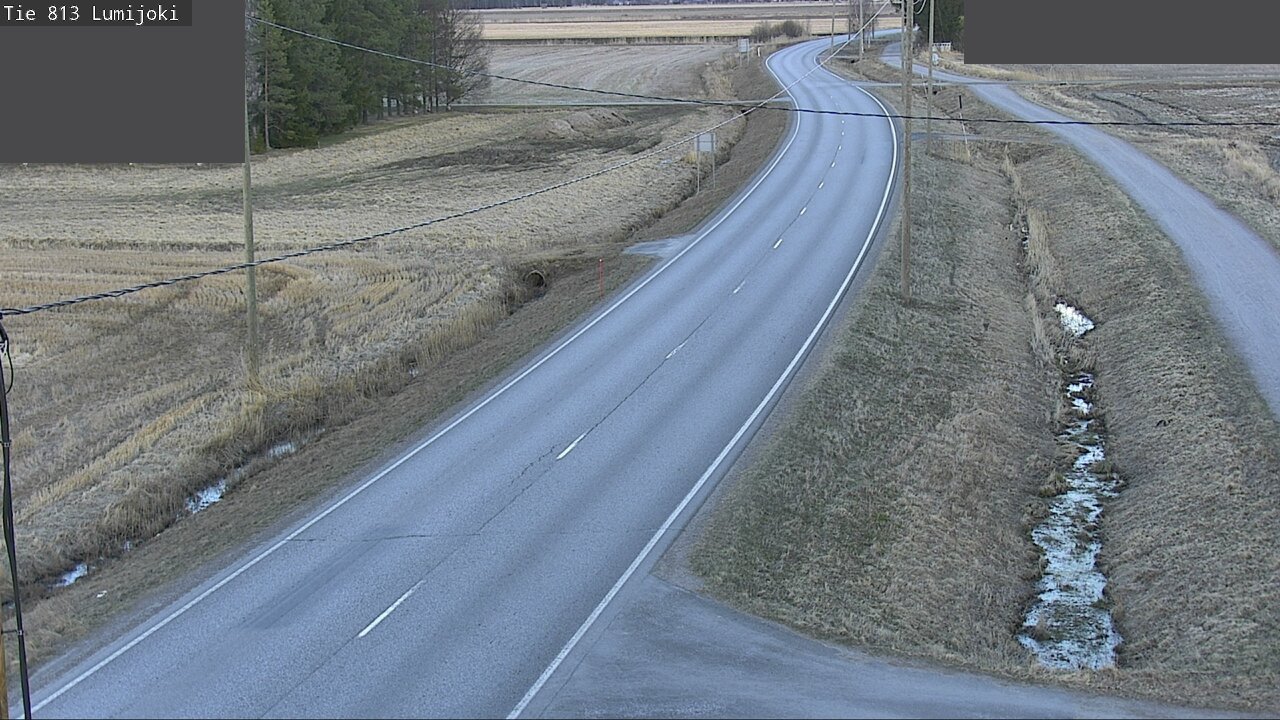 Weather Camera Image Road 813 Lumijoki, Lumijoki, Pohjois-Pohjanmaa