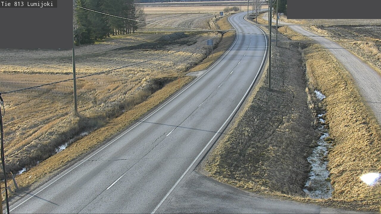 Weather Camera Image Road 813 Lumijoki, Lumijoki, Pohjois-Pohjanmaa