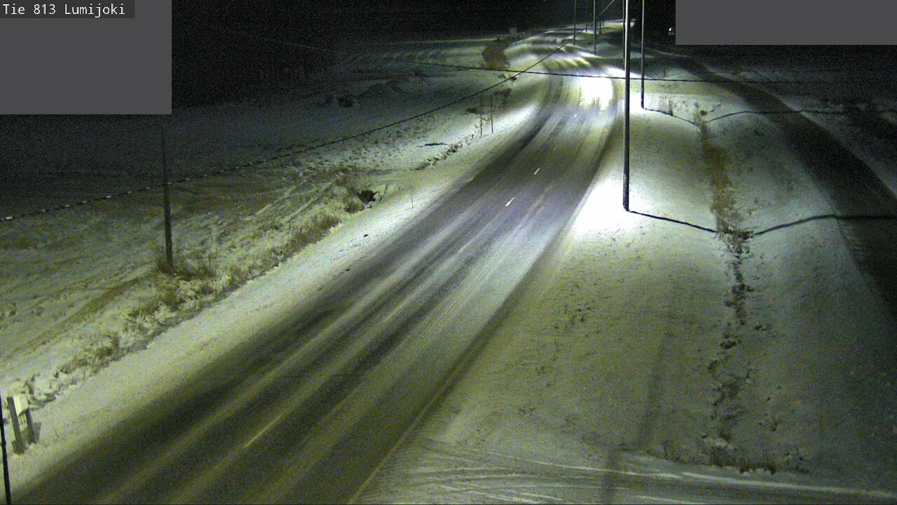 Weather Camera Image Väg 813 Lumijoki, Lumijoki, Pohjois-Pohjanmaa