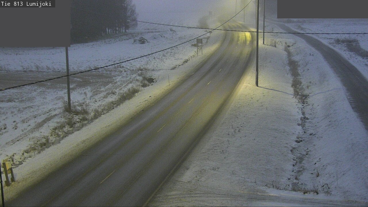 Weather Camera Image Väg 813 Lumijoki, Lumijoki, Pohjois-Pohjanmaa