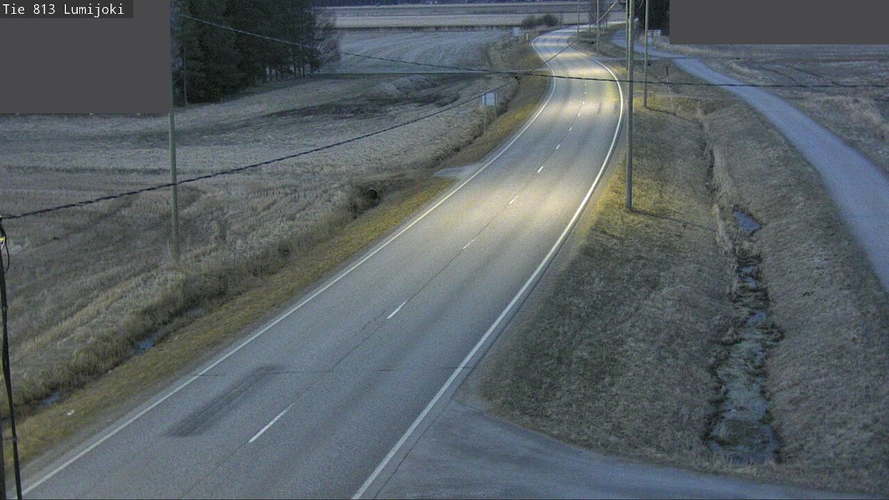 Weather Camera Image Road 813 Lumijoki, Lumijoki, Pohjois-Pohjanmaa