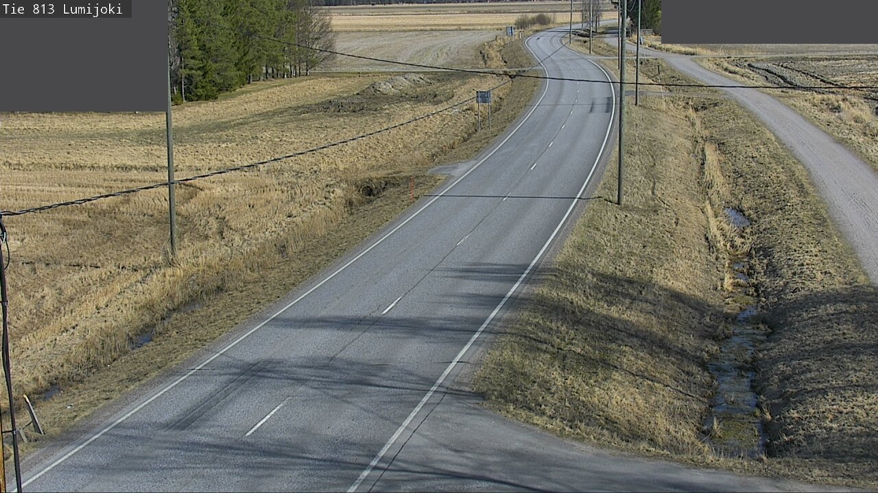 Weather Camera Image Road 813 Lumijoki, Lumijoki, Pohjois-Pohjanmaa