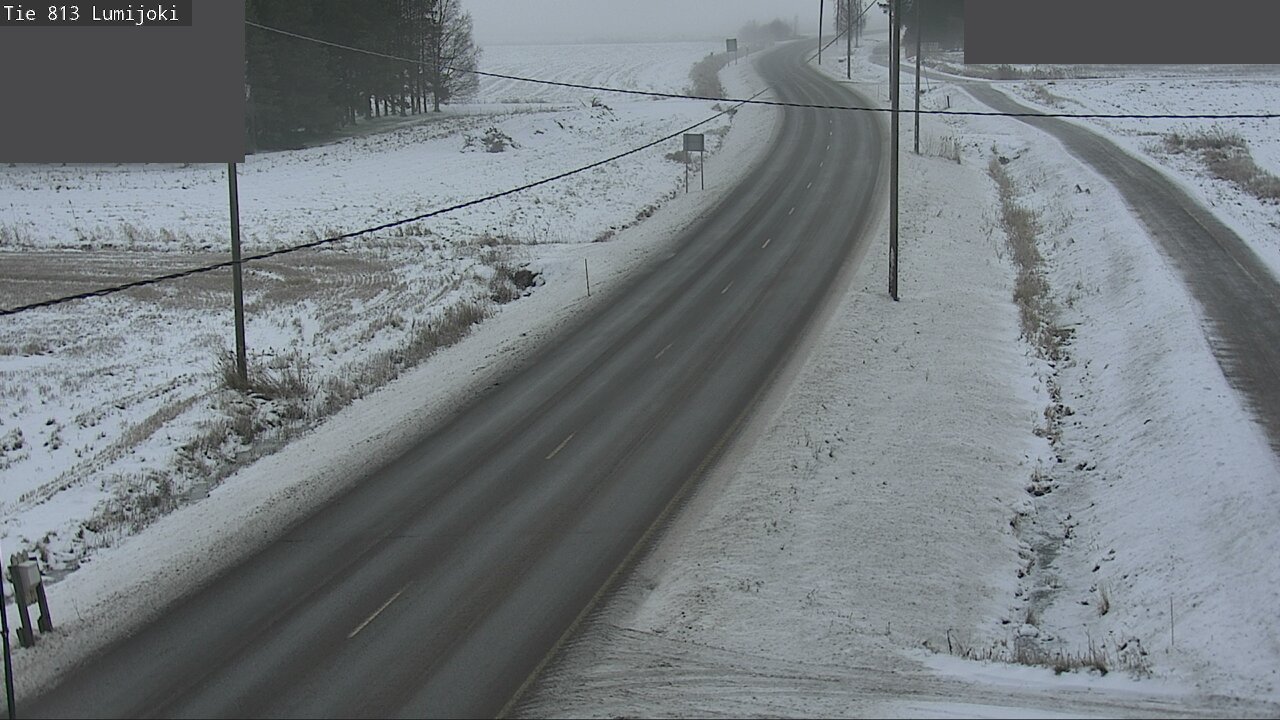 Weather Camera Image Väg 813 Lumijoki, Lumijoki, Pohjois-Pohjanmaa