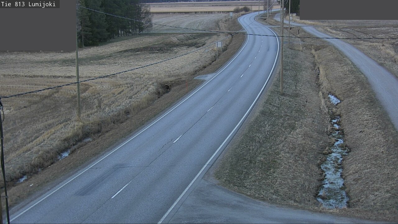 Weather Camera Image Road 813 Lumijoki, Lumijoki, Pohjois-Pohjanmaa