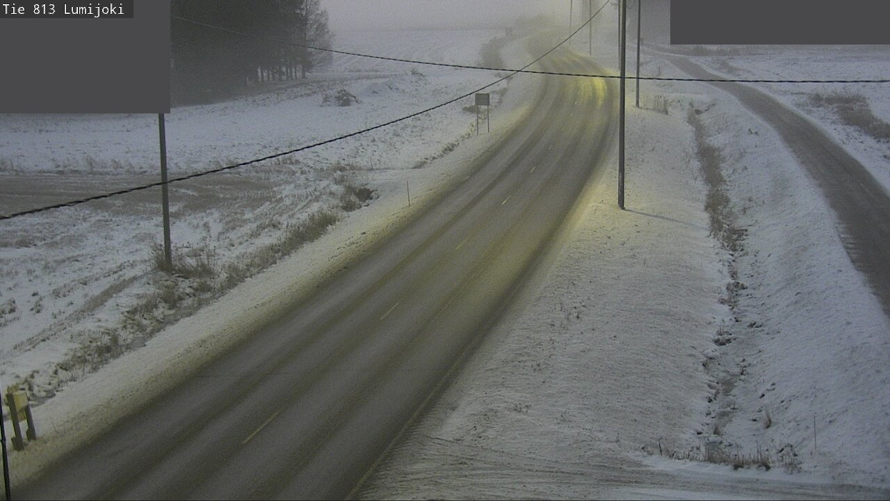 Weather Camera Image Väg 813 Lumijoki, Lumijoki, Pohjois-Pohjanmaa
