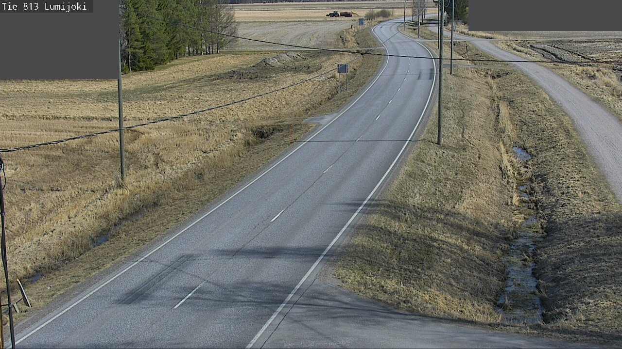 Weather Camera Image Road 813 Lumijoki, Lumijoki, Pohjois-Pohjanmaa