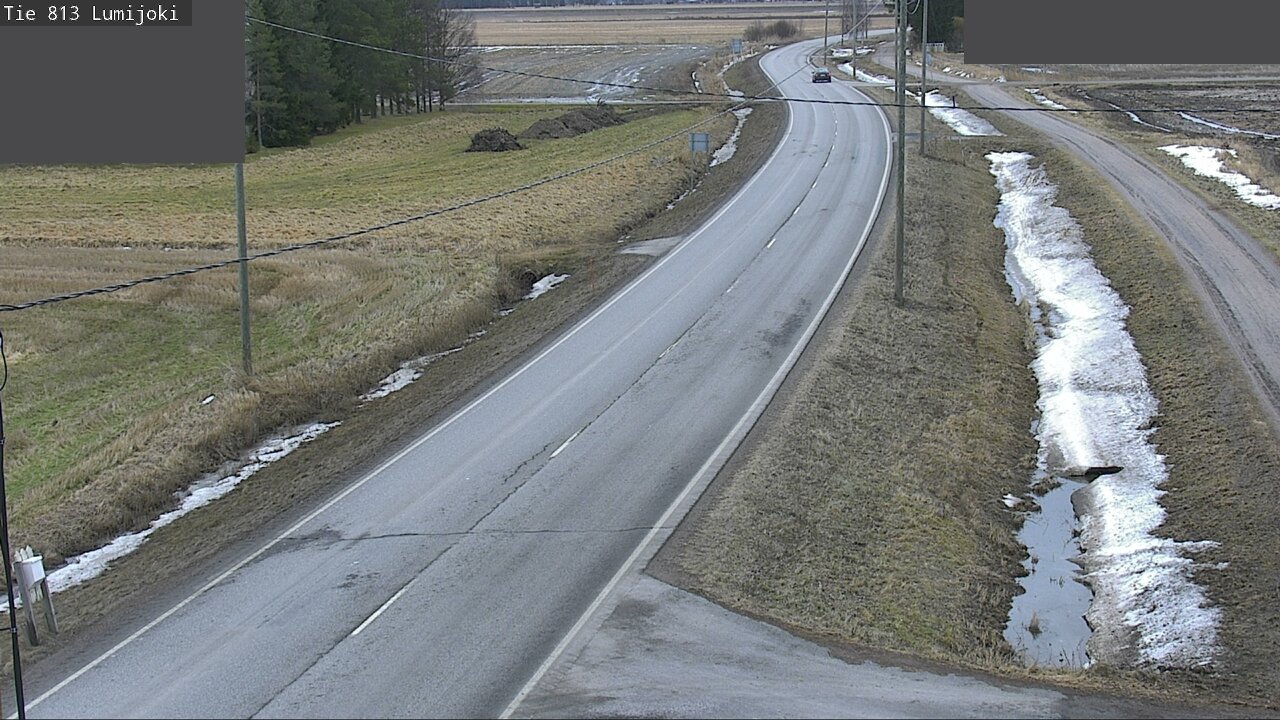 Weather Camera Image Road 813 Lumijoki, Lumijoki, Pohjois-Pohjanmaa