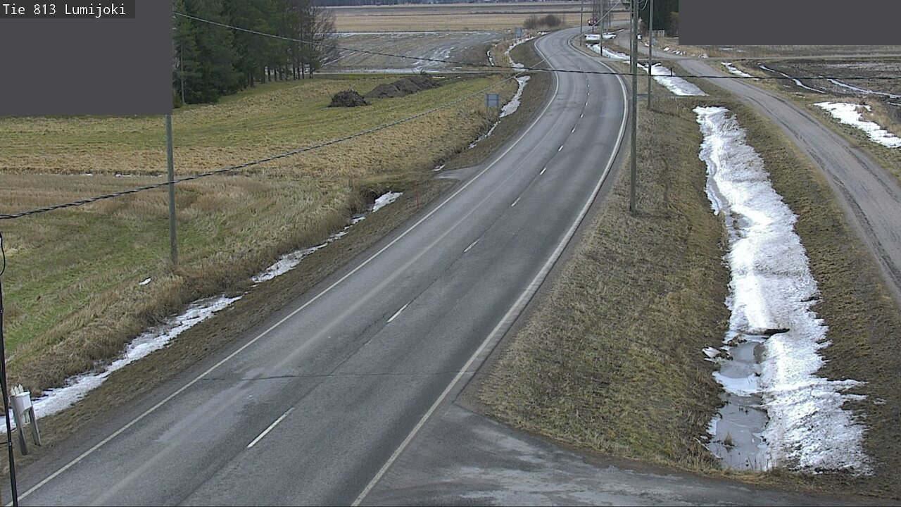 Weather Camera Image Väg 813 Lumijoki, Lumijoki, Pohjois-Pohjanmaa