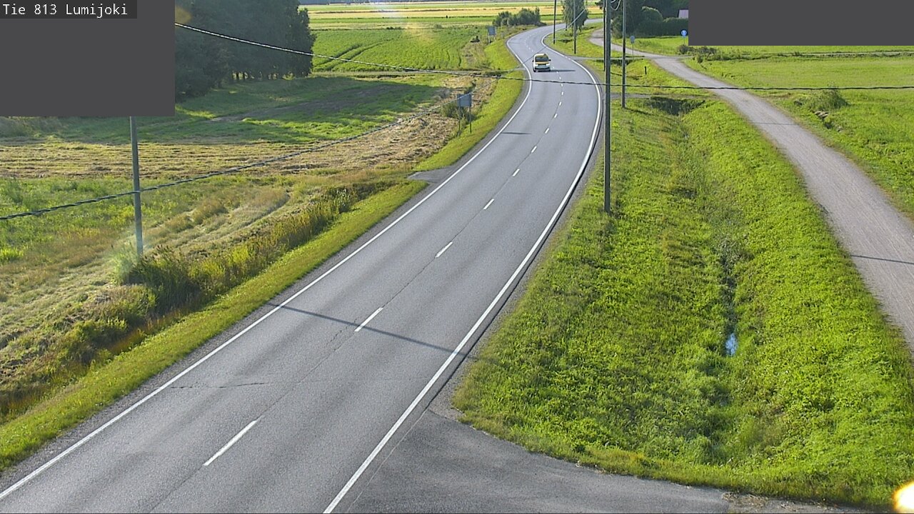Weather Camera Image Road 813 Lumijoki, Lumijoki, Pohjois-Pohjanmaa