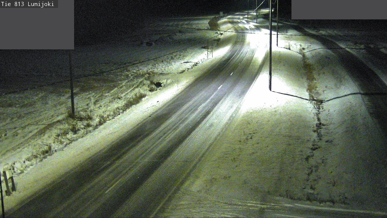 Weather Camera Image Väg 813 Lumijoki, Lumijoki, Pohjois-Pohjanmaa