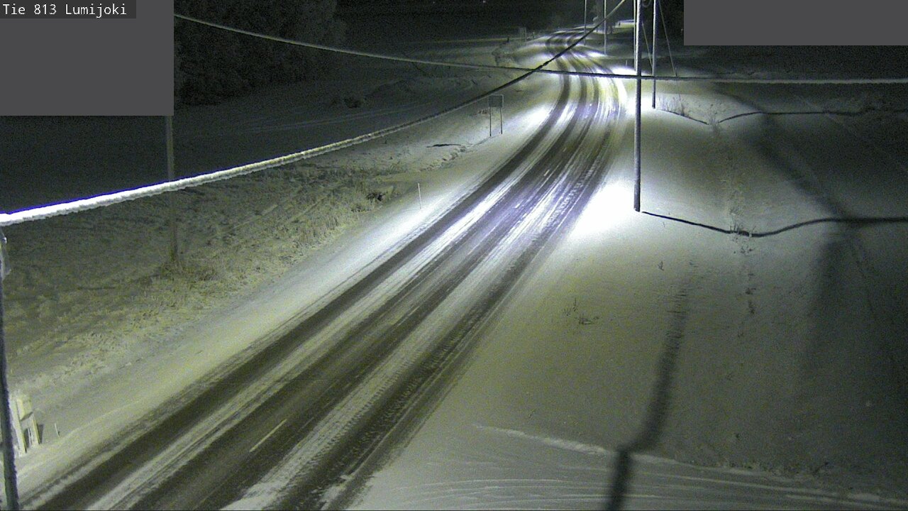 Weather Camera Image Road 813 Lumijoki, Lumijoki, Pohjois-Pohjanmaa