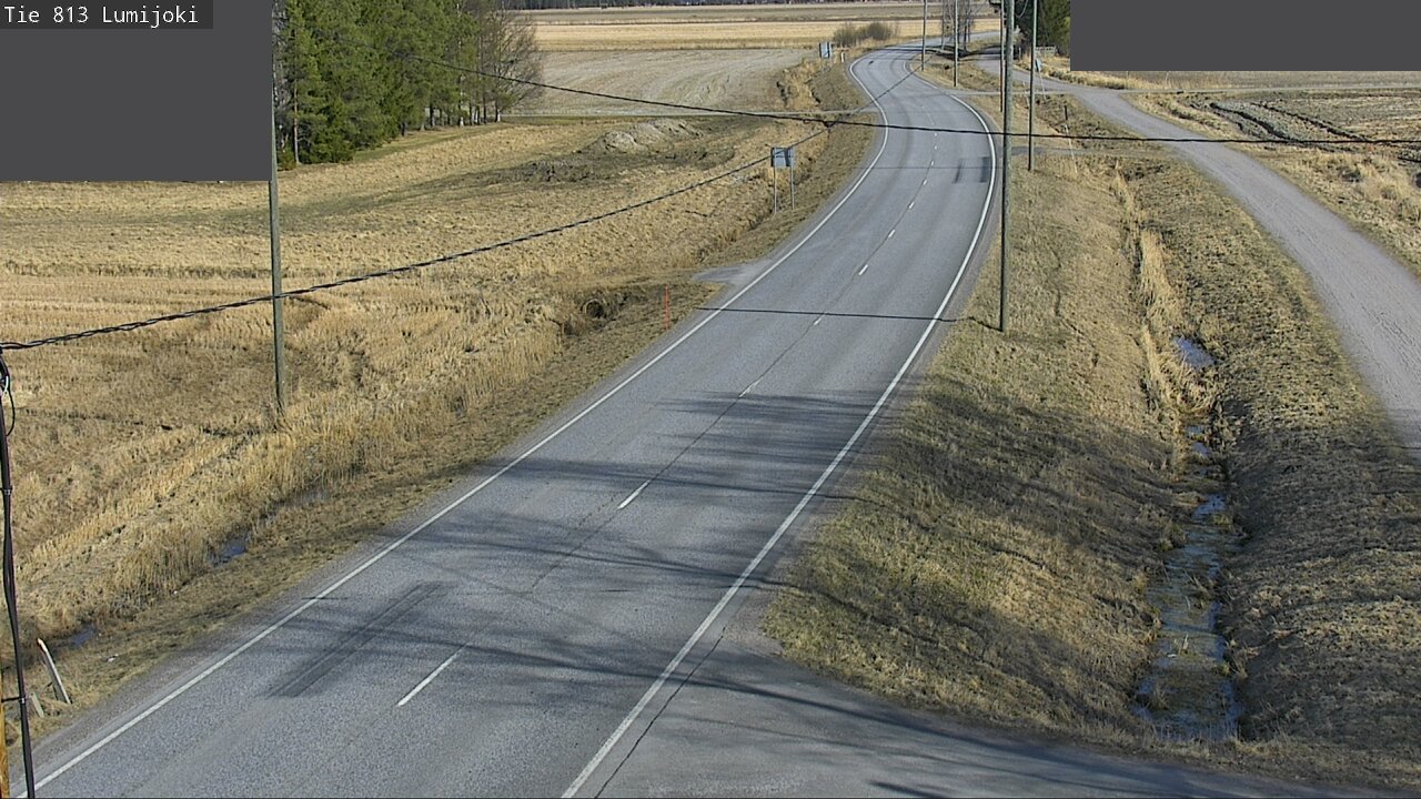 Weather Camera Image Road 813 Lumijoki, Lumijoki, Pohjois-Pohjanmaa