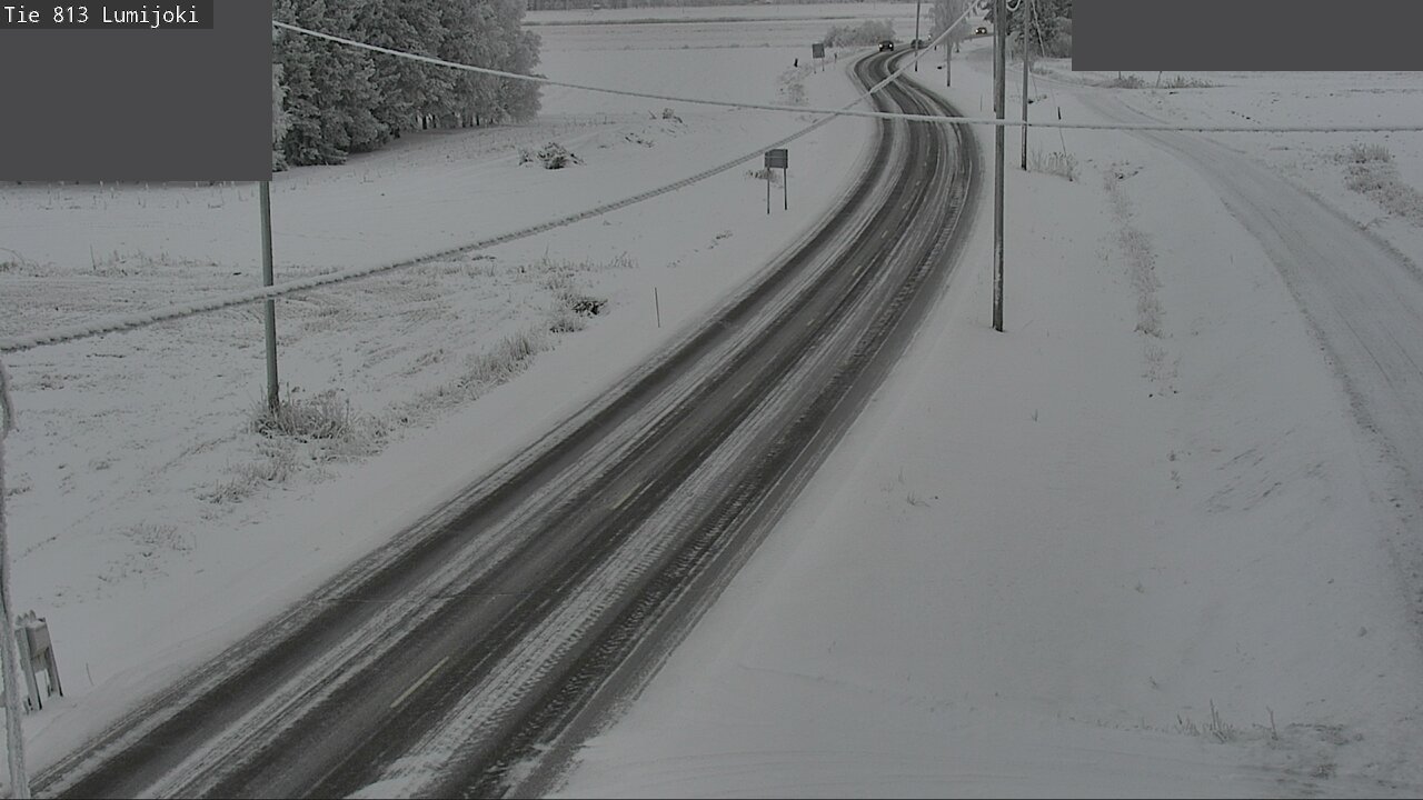 Weather Camera Image Road 813 Lumijoki, Lumijoki, Pohjois-Pohjanmaa