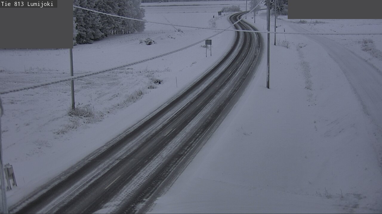 Weather Camera Image Road 813 Lumijoki, Lumijoki, Pohjois-Pohjanmaa