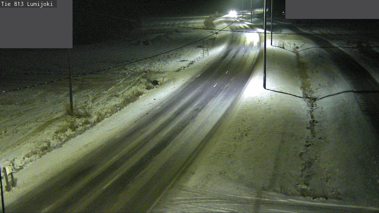 Weather Camera Image Väg 813 Lumijoki, Lumijoki, Pohjois-Pohjanmaa